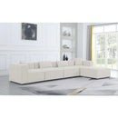  Manufacturer Color_Cream -- Meridian Cube Fabric 5 pc Sectional IMAGE 4