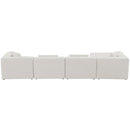  Manufacturer Color_Cream -- Meridian Cube Fabric 5 pc Sectional IMAGE 6