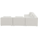  Manufacturer Color_Cream -- Meridian Cube Fabric 5 pc Sectional IMAGE 5