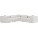 Meridian Cube Fabric Sectional 630Cream-Sec5C IMAGE 1