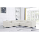  Manufacturer Color_Cream -- Meridian Cube Fabric 5 pc Sectional IMAGE 2