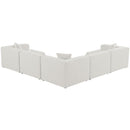  Manufacturer Color_Cream -- Meridian Cube Fabric 5 pc Sectional IMAGE 3