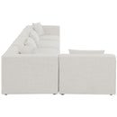  Manufacturer Color_Cream -- Meridian Cube Fabric 5 pc Sectional IMAGE 10