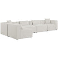  Manufacturer Color_Cream -- Meridian Cube Fabric 5 pc Sectional IMAGE 1