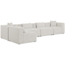  Manufacturer Color_Cream -- Meridian Cube Fabric 5 pc Sectional IMAGE 1