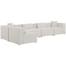Meridian Cube Fabric Sectional 630Cream-Sec5D IMAGE 1