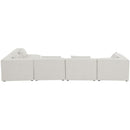  Manufacturer Color_Cream -- Meridian Cube Fabric 5 pc Sectional IMAGE 5