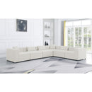  Manufacturer Color_Cream -- Meridian Cube Fabric 6 pc Sectional IMAGE 2