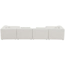  Manufacturer Color_Cream -- Meridian Cube Fabric 6 pc Sectional IMAGE 3