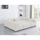  Manufacturer Color_Cream -- Meridian Cube Fabric 6 pc Sectional IMAGE 2