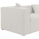  Manufacturer Color_Cream -- Meridian Cube Fabric 6 pc Sectional IMAGE 7