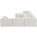  Manufacturer Color_Cream -- Meridian Cube Fabric 7 pc Sectional IMAGE 5