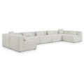  Manufacturer Color_Cream -- Meridian Cube Fabric 7 pc Sectional IMAGE 1