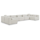  Manufacturer Color_Cream -- Meridian Cube Fabric 7 pc Sectional IMAGE 1