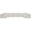  Manufacturer Color_Cream -- Meridian Cube Fabric 7 pc Sectional IMAGE 4