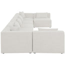  Manufacturer Color_Cream -- Meridian Cube Fabric 7 pc Sectional IMAGE 5