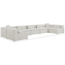  Manufacturer Color_Cream -- Meridian Cube Fabric 7 pc Sectional IMAGE 9