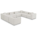  Manufacturer Color_Cream -- Meridian Cube Fabric 8 pc Sectional IMAGE 1