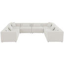  Manufacturer Color_Cream -- Meridian Cube Fabric 8 pc Sectional IMAGE 4