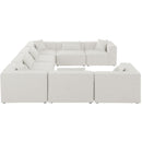  Manufacturer Color_Cream -- Meridian Cube Fabric 8 pc Sectional IMAGE 5