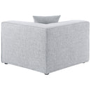  Manufacturer Color_Grey -- Cube Grey Fabric Upholstered Modular Corner Chair IMAGE 3