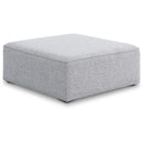  Manufacturer Color_Grey -- Cube Grey Fabric Upholstered Modular Ottoman IMAGE 1