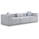  Manufacturer Color_Grey -- Cube 108" Grey Fabric Upholstered 3 pc Modular Sofa IMAGE 1