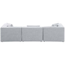  Manufacturer Color_Grey -- Cube 108" Grey Fabric Upholstered 3 pc Modular Sofa IMAGE 3