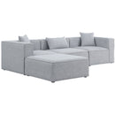 Meridian Cube Fabric Sectional 630Grey-Sec4A IMAGE 1