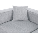  Manufacturer Color_Grey -- Cube 108" Grey Fabric Upholstered 4 pc Modular Sectional IMAGE 11