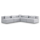  Manufacturer Color_Grey -- Cube 108" Grey Fabric Upholstered 5 pc Modular Sectional IMAGE 1