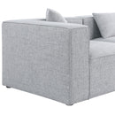  Manufacturer Color_Grey -- Cube 108" Grey Fabric Upholstered 6 pc Modular Sectional IMAGE 7