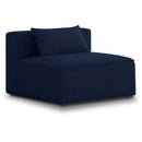  Manufacturer Color_Navy -- Cube Navy Fabric Upholstered Modular Armless Chair IMAGE 1