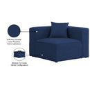  Manufacturer Color_Navy -- Cube Navy Fabric Upholstered Modular Corner Chair IMAGE 8
