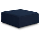  Manufacturer Color_Navy -- Cube Navy Fabric Upholstered Modular Ottoman IMAGE 1