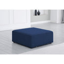  Manufacturer Color_Navy -- Cube Navy Fabric Upholstered Modular Ottoman IMAGE 2