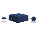 Manufacturer Color_Navy -- Cube Navy Fabric Upholstered Modular Ottoman IMAGE 6