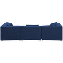  Manufacturer Color_Navy -- Cube 108" Navy Fabric Upholstered 3 pc Modular Sofa IMAGE 3