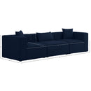  Manufacturer Color_Navy -- Cube 108" Navy Fabric Upholstered 3 pc Modular Sofa IMAGE 9