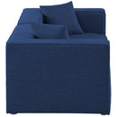  Manufacturer Color_Navy -- Cube 72" Navy Fabric Upholstered 2 pc Modular Loveseat IMAGE 5