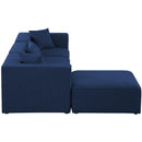  Manufacturer Color_Navy -- Cube 108" Navy Fabric Upholstered 4 pc Modular Sectional IMAGE 10