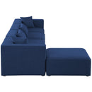  Manufacturer Color_Navy -- Cube 144" Navy Fabric Upholstered 5 pc Modular Sectional IMAGE 10