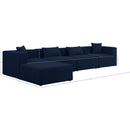  Manufacturer Color_Navy -- Cube 144" Navy Fabric Upholstered 5 pc Modular Sectional IMAGE 14
