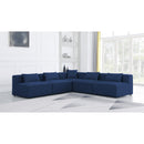  Manufacturer Color_Navy -- Cube 108" Navy Fabric Upholstered 5 pc Modular Sectional IMAGE 2