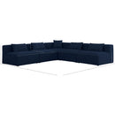  Manufacturer Color_Navy -- Cube 108" Navy Fabric Upholstered 5 pc Modular Sectional IMAGE 8
