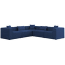 Meridian Cube Fabric Sectional 630Navy-Sec5C IMAGE 1