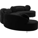  Manufacturer Color_Black -- Meridian Vivacious Fabric 3 pc Sectional IMAGE 10