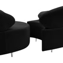  Manufacturer Color_Black -- Meridian Vivacious Fabric 3 pc Sectional IMAGE 12