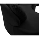  Manufacturer Color_Black -- Meridian Vivacious Fabric 3 pc Sectional IMAGE 14