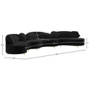  Manufacturer Color_Black -- Meridian Vivacious Fabric 3 pc Sectional IMAGE 19